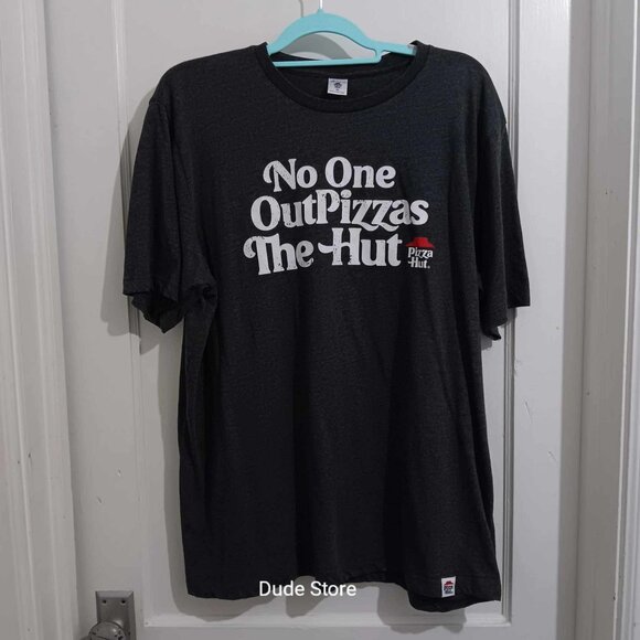 Classic Pizza Hut Employee T-Shirt - Adult Size XL - Gray - Clean & Soft - Picture 1 of 6